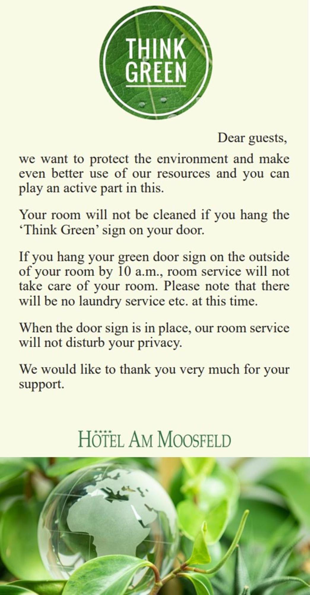 Hotel Am Moosfeld Munich Exterior photo Think Green